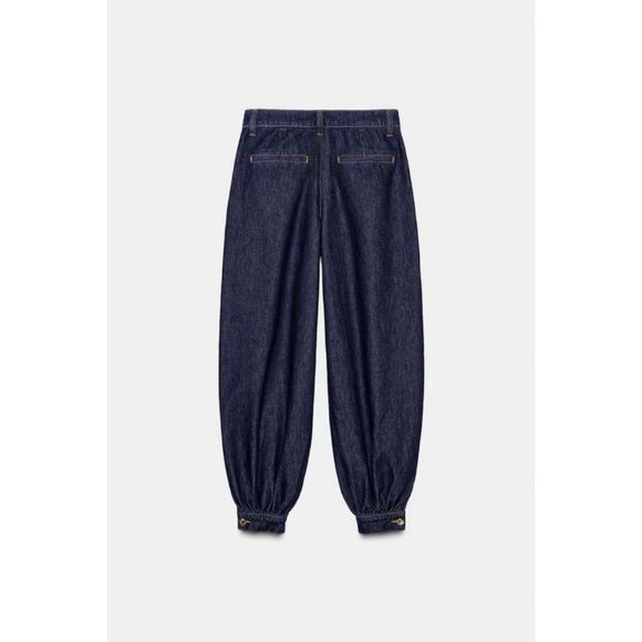 ZARA DENIM TROUSERS - Picture 4 of 5